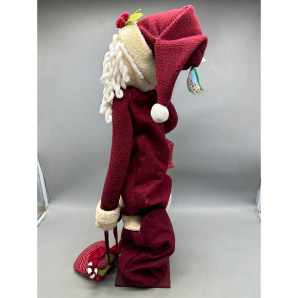 the holiday collection I'm expandable Santa Frosty figurine decor red white READ - Picture 12 of 12